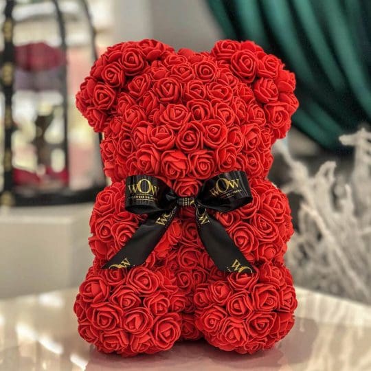 Rose Teddy Bear (red)