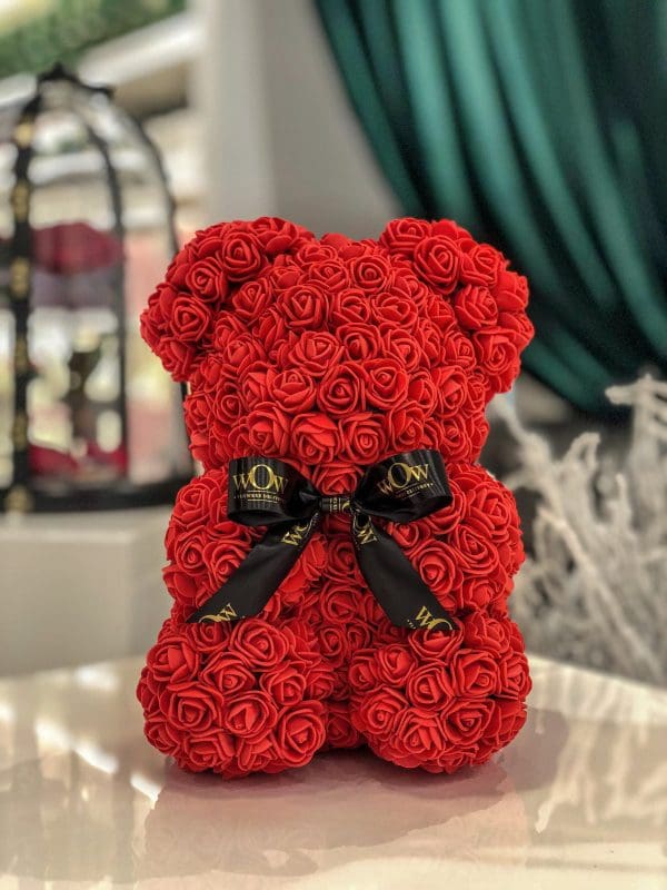 Rose Teddy Bear (red)