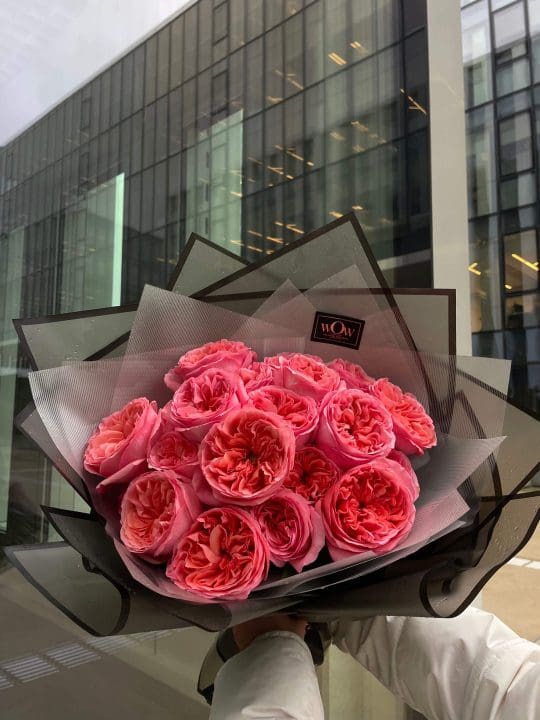 Rožių puokštė “Pink Expression”